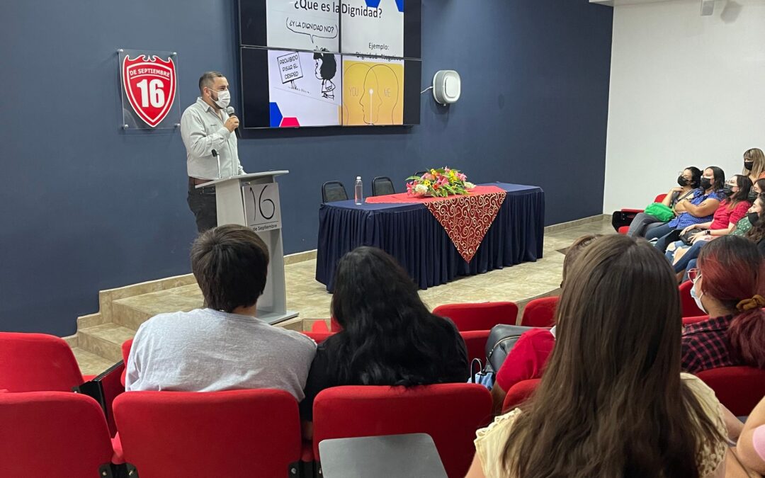 Alumnos de Grupo Educativo 16 de Septiembre participan en la Conferencia ¨Trato Digno e Inclusión Educativa¨
