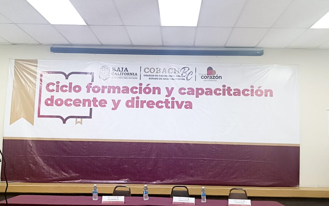 Participan maestras de bachillerato en academias estatales de COBACH.
