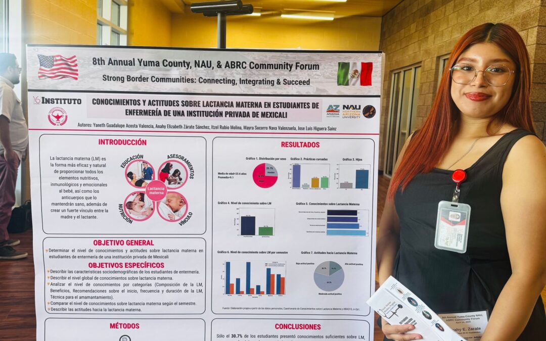 Docentes y Alumna de Universidad 16 de Septiembre presentan Posters en el 8vo Foro Anual Comunitario de Northern Arizona University