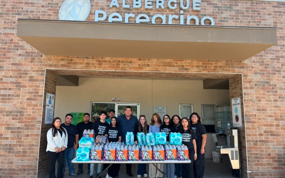 Alumnos de la Licenciatura en Derecho realizan visita al Albergue El Peregrino