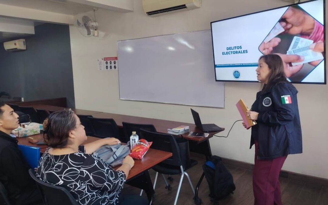 Estudiantes de Derecho fortalecen sus conocimientos en materia de delitos electorales