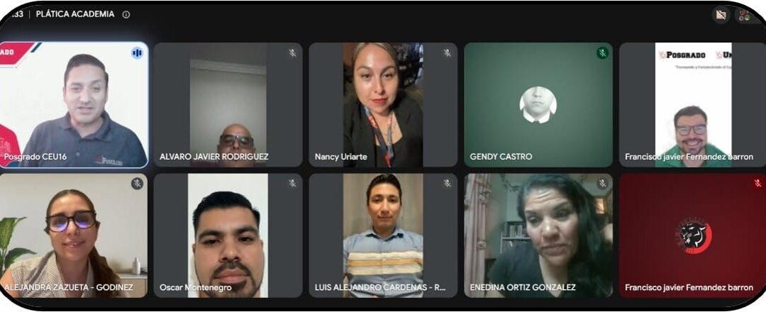 Área de Posgrado de Universidad 16 de Septiembre  establece directrices para la tutoría de investigación en proceso de indexación de proyecto para egresados del Doctorado en Educación